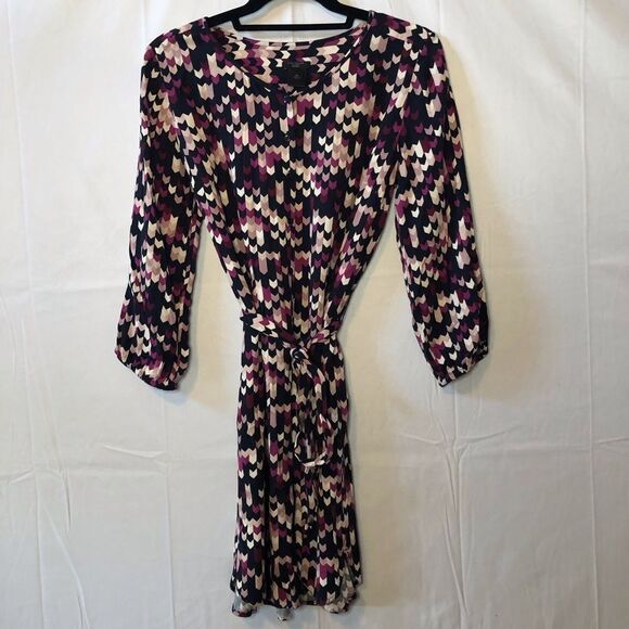 Ann Taylor Factory Graphic Dress With Belt - Picture 4 of 14